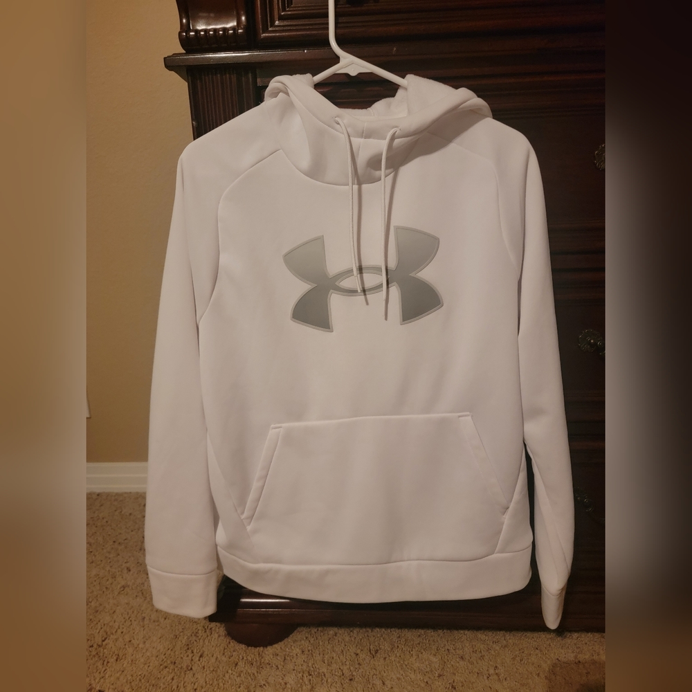 Underarmor white hoodie size large